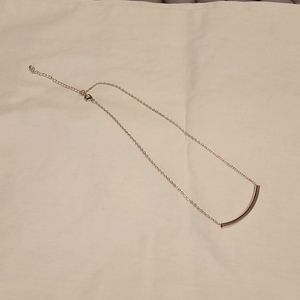 Gold plated bar necklace